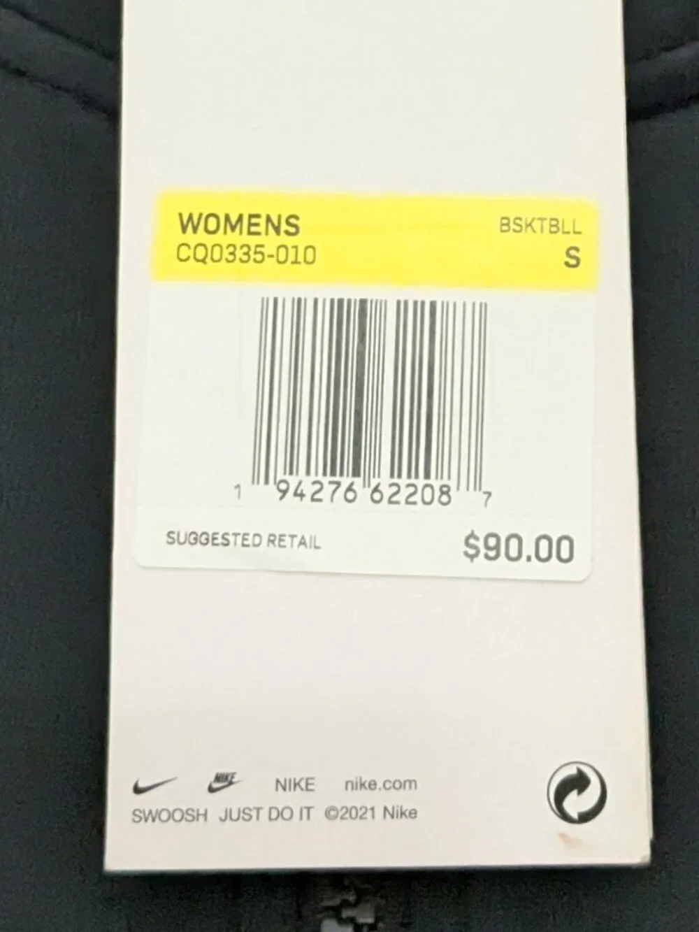 Nike Dry Fit  One Women's  Full-Zip Fleece Hoodie Size S Black NWT